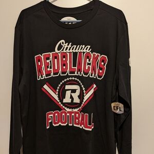 Ottawa Redblacks Long Sleeve Football Tee - Black/Red